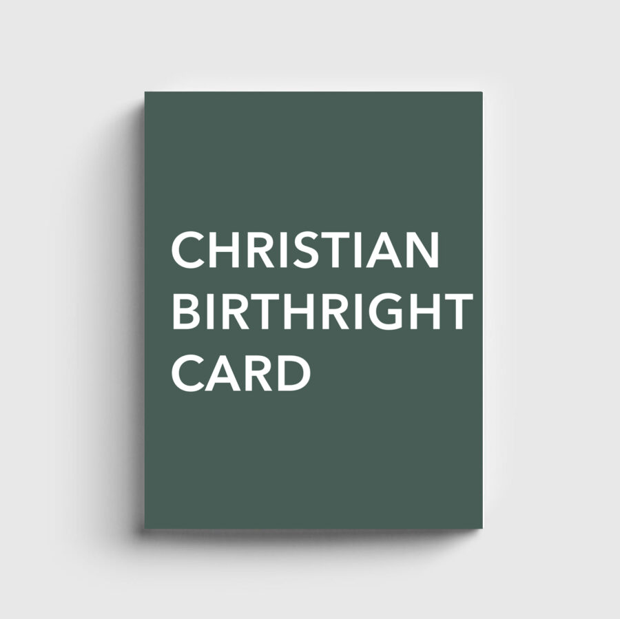 Christian Birthright Card